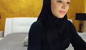 Arab hijab slut gang  &_ masturbation on cam