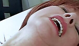 Redhead Lovemaking Greatest degree Tits Mummy in Action