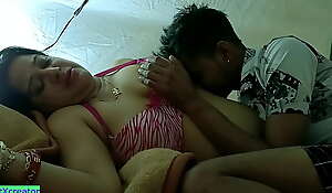 Indian Rich Aunty best Foreplay Sex with Resort Boy! Open-air Sex