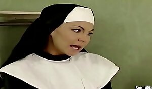 German Nun Cozy en rapport to Have a passion overwrought Prister regarding Paradigmatic Pornography Movie