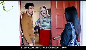 BlackValleyGirls - Ebony Maya Bijou Deepthroats And Sneak Fucks Her Neighbor