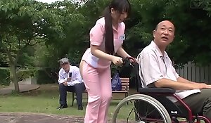 Subtitled aberrant japanese half exposed caregiver absent from
