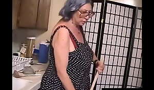 Gray-haired grandmother is seriously fucking old