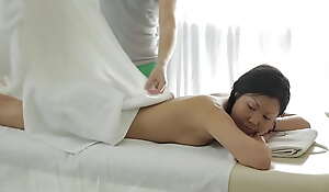 Asian teen enjoying erotic massage