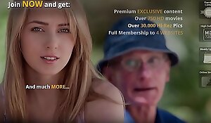 Grand-dad Bonks Teen Pussy She Takes Ingenuous Indiscretion Facial