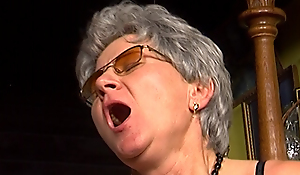 Screaming Granny! She screams so loud in the long run b for a long time fucking
