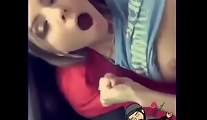 super moaning orgasm in the car