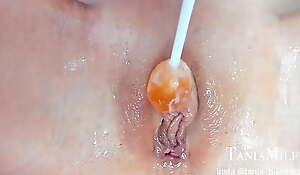 Taniamilf confectionery above touching wet penny-pinching pussy