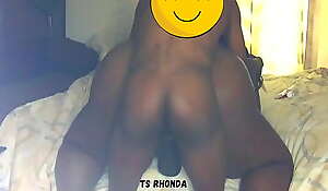 Irresistible TS Rhonda Rydacock Black Tranny Pussy Gets Stuffed !