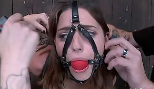 Bound in the holy orders gimp pussy finger-tickled
