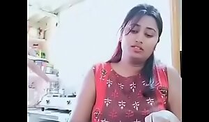 Swathi naidu enjoying while cooking with their way beau