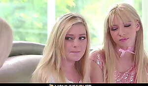 Two Hot Tiny Teen Step Daughters Kenzie Reeves And Chloe Foster Squirt And Orgasm With Their Fresh Step Mother Nina Elle