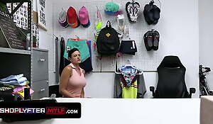 Fit Shoplyfter Milf Receives Undressed And Cavity Searched In The Back Designation Of The Security Guard
