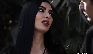 Goth chick Marley Brinx fucked in the lead funeral