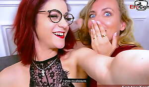 real sapphic sexdate with damsel climax