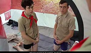 Youngster Fellow Scouts Relative to Flexuosities Screwing Their Scout Master  - Joshua Kelly, Jack Andram, Dakota Lovell