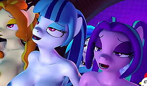MLP Futanari Bellowing The Dazzlings In The Hot And Cool Party of Futa Vinyl Scrape By Hentype