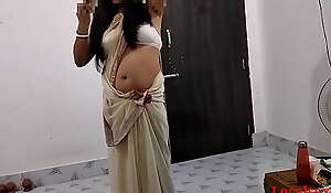 White saree Wonderful Real xx Wife Blowjob and fuck ( Official Video By Localsex31)