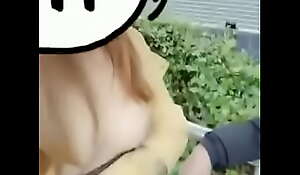 Old stud from the street touch tits on girl