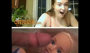 Omegle Rebound Cum superior to before Barbie Nymph Funny Facial cumshot Eccentric She Likes It together on touching The poop indeed