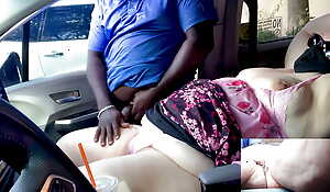 Scorching Horny Sexy Fat Ass Milf Mom Up Fat Hooters Caught Stroking Publicly In Car (Black Guy Jerk Gone On the top of SSBBW Wet Pussy