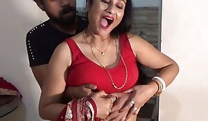 Hindi Desi Bhabi was fucked by Devar everywhere Kitchen, Bathroom coupled with sofa with total Hindi audio