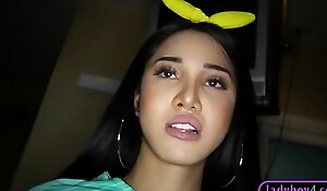 Super hot ladyboy legal age teenager oral-service with an addendum of sans a condom assfuck shoved