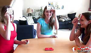 Horny facetiously Strip Indian Poker round Aften, Ashley & Kyler