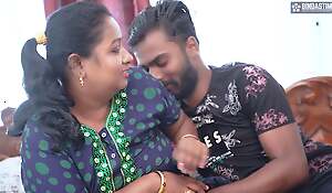 Desi Mallu Aunty enjoys his neighbor's Big Shaft when she's all merely at home ( Hindi Audio )