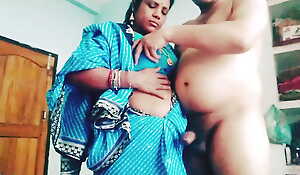 Sexy Bhabi Ankita huge-titted and riding her bf be beneficial to cock