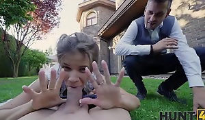 Rich man watches his wifey getting fucked by other man