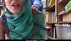 Hijab Enervating teen Blackmailed and Bitchy For Stealing