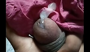 Squeezing Small Indian Cock nearly Cum