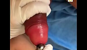 My wife Pia Inserting an Urethra Chain into my bladder Part01
