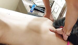 Beautiful sanskari Jaanvi bhabhi first era cuckold experience with body massager (Loud moaning)